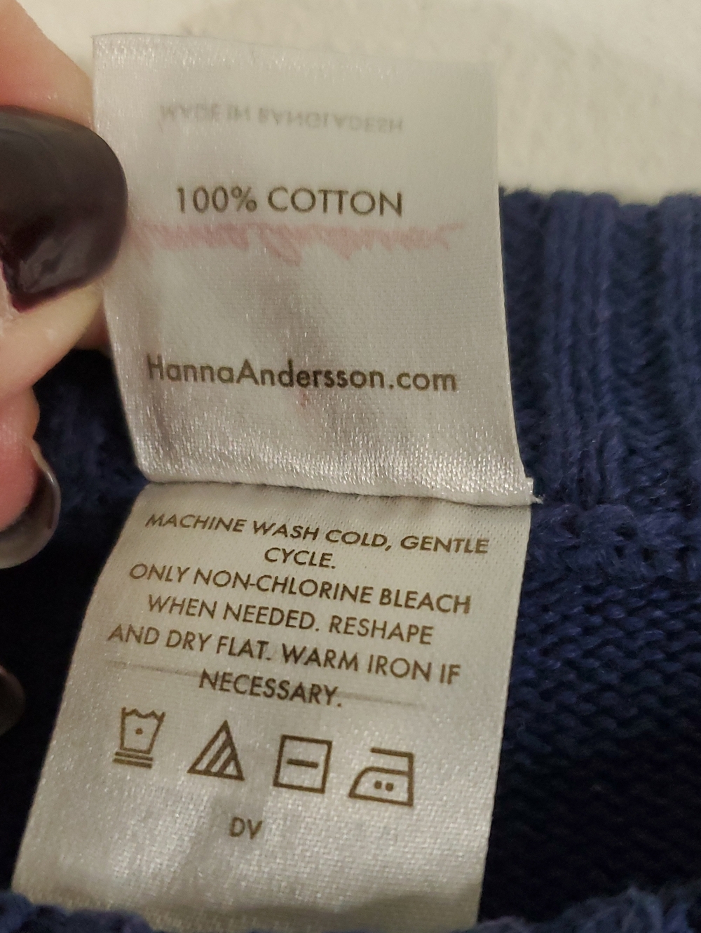 Womens Hanna Andersson Winter Solstice Holiday Sweater Size Small Blue Fairisle - Picture 5 of 15